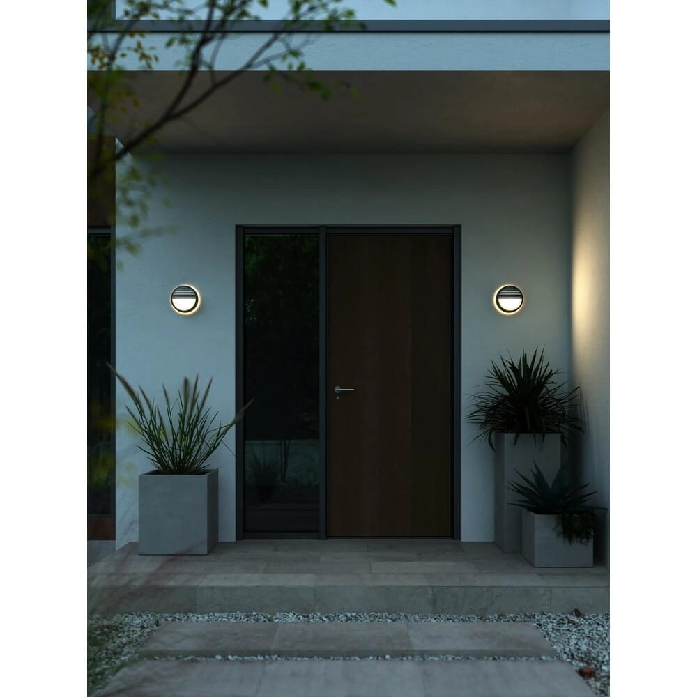 Design-Wandleuchte Oliver schwarz rund Nordlux 5704924011009