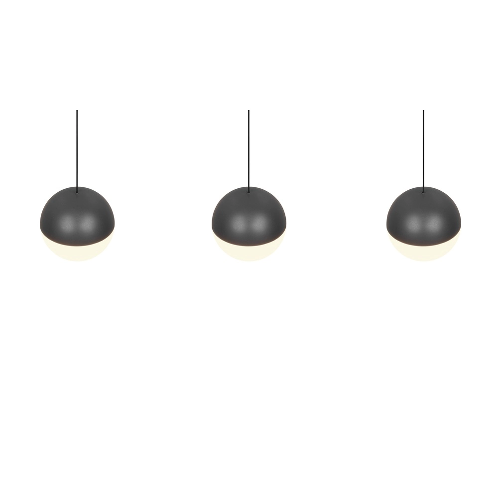 3-Licht Pendellampe Senta Anthrazit Trio 4017807697858