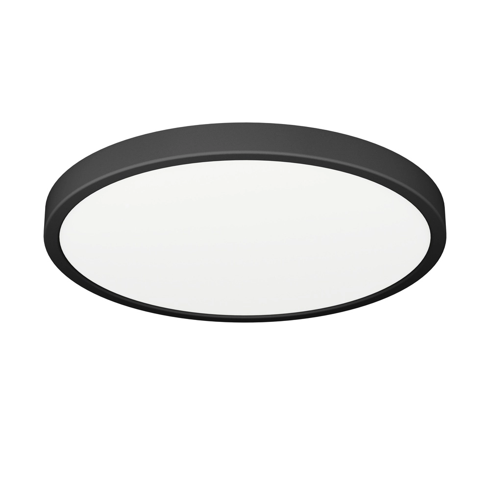 Deckenlicht IP44 Fueva 6 rund - schwarz - Ø 27,8 cm