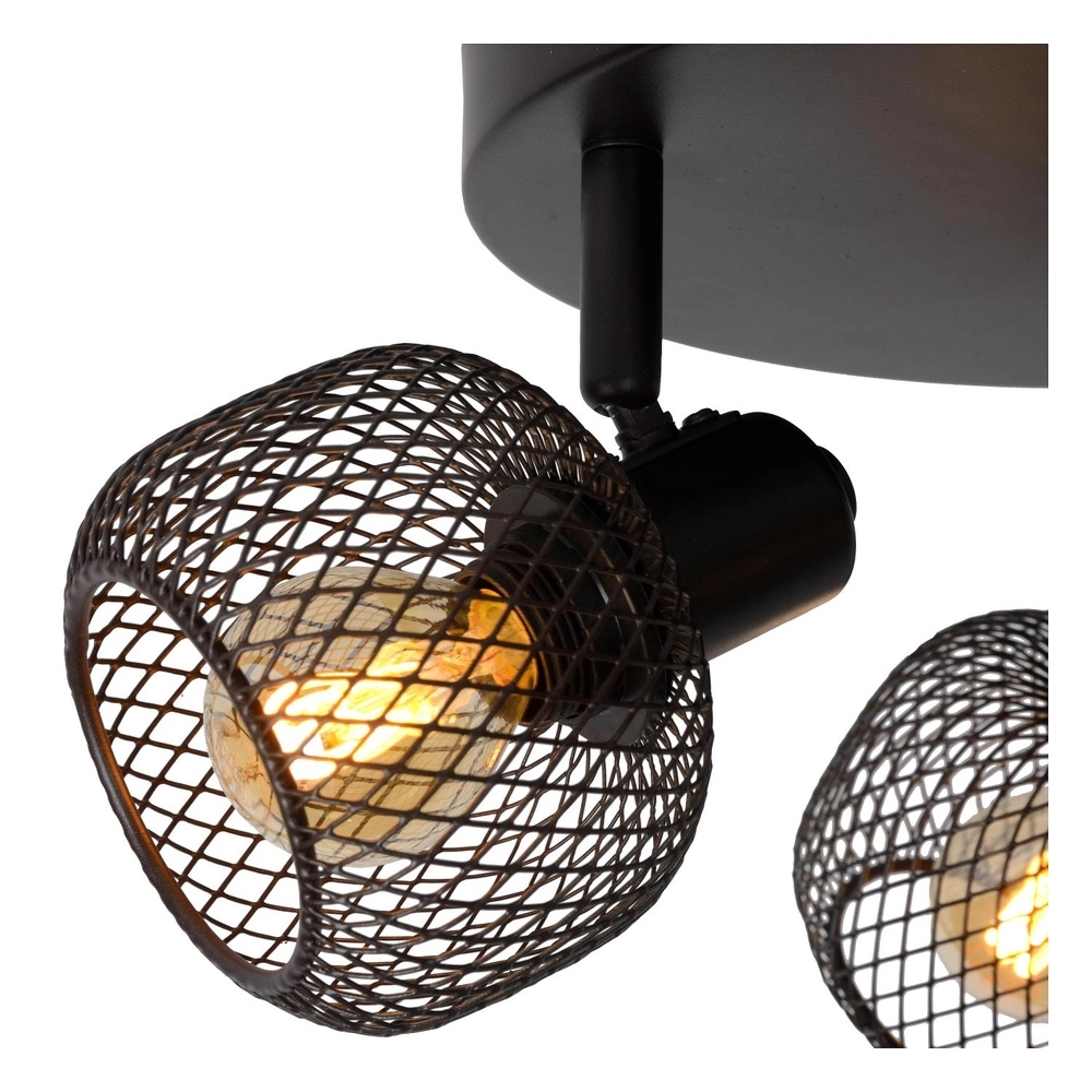 Deckenlicht Maren 3-Licht Schwarz Lucide 5411212771131