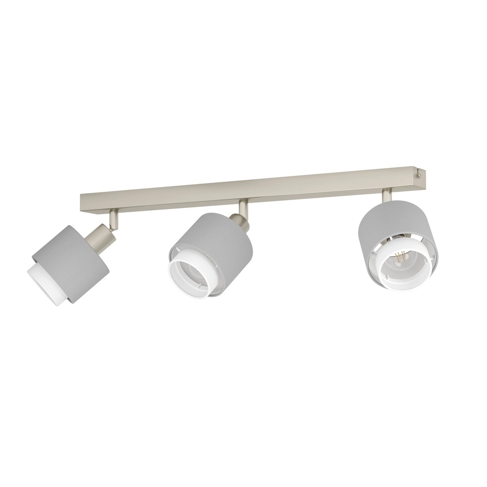 3-Licht Deckenlampe Bellizzi Edelstahl – 2x E14