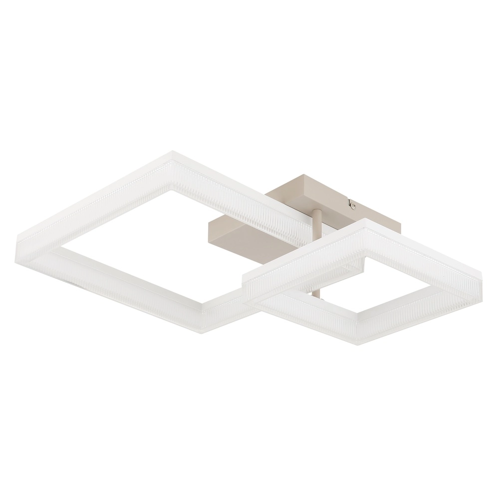 Moderne Deckenleuchte Zara sandbraunes Quadrat Globo 9007371576074