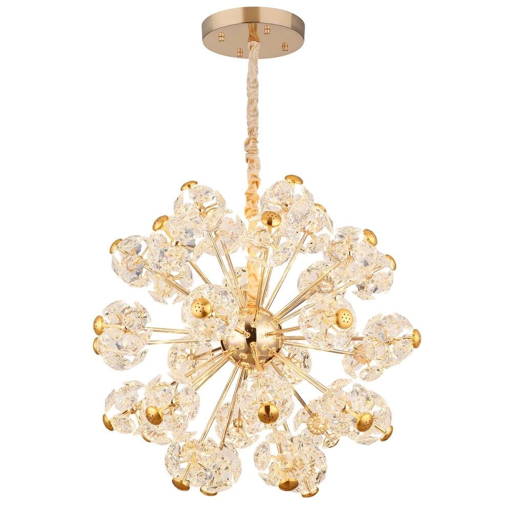 Goldene Pendellampe Floriella Ø 80cm