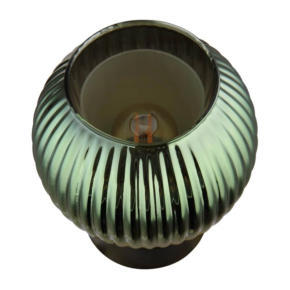 Tischlampe Zumba grünes Glas Ø 15cm Globo 9007371459001