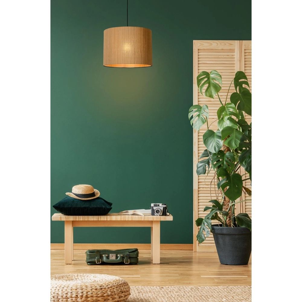 Pendellampe Magius Ø 42 cm Rattan Lucide 5411212031204