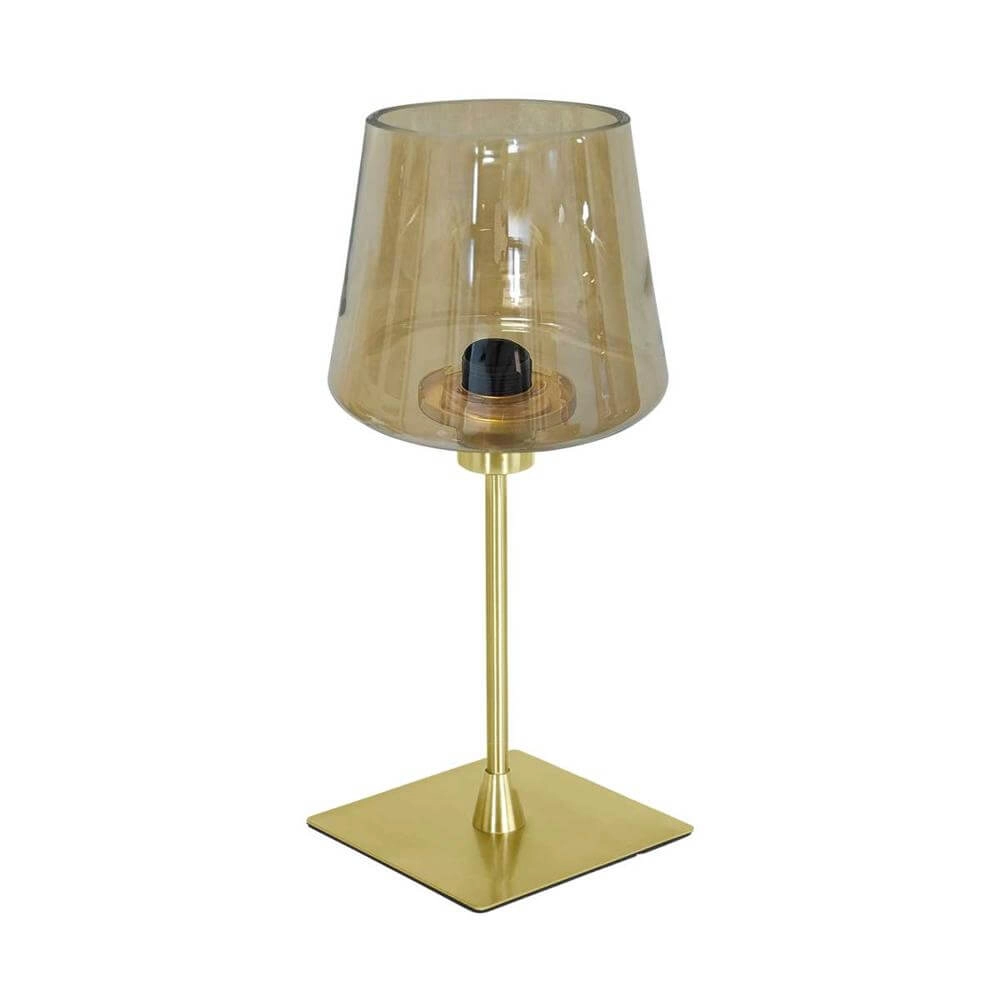 Schlanke Tischleuchte Ancilla Gold Steinhauer 8712746171044