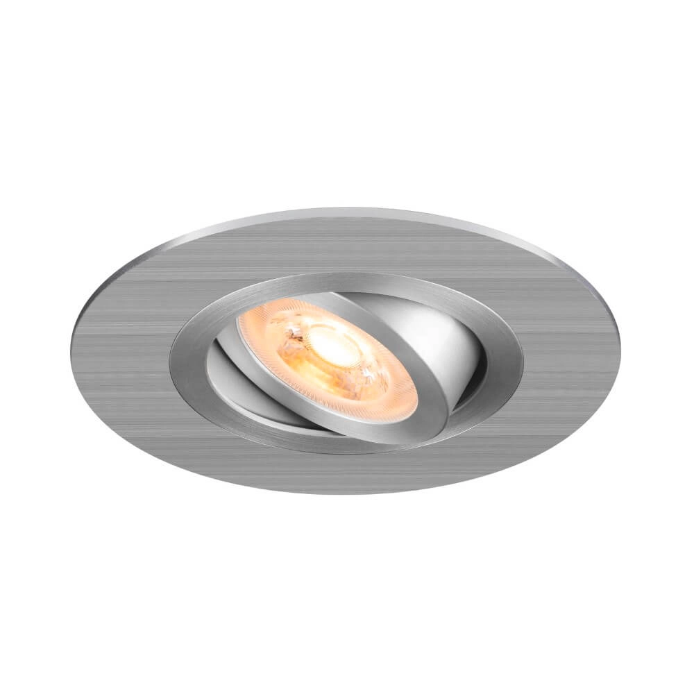 Einbaustrahler New Tria 75 XL rund - Aluminium - GU10