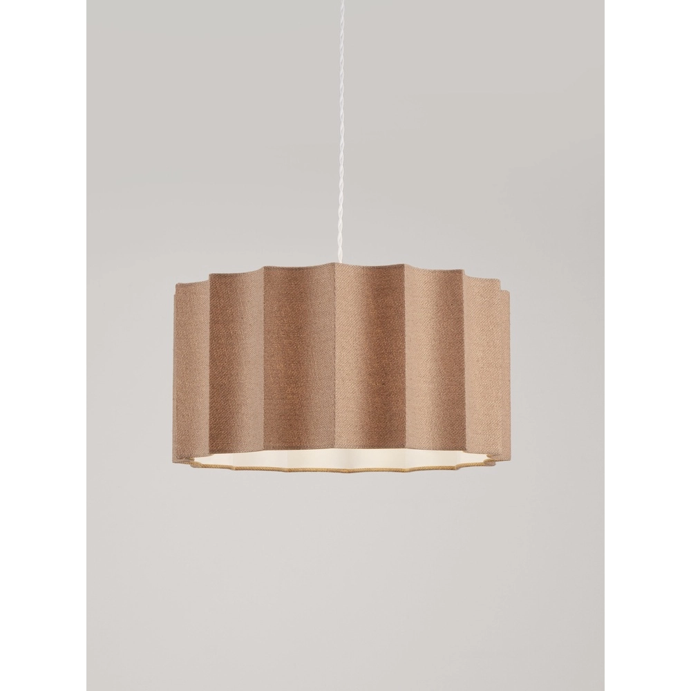 Design-Pendellampe Alve Kaffeebraun Ø 45 cm Lyora 5212017493651