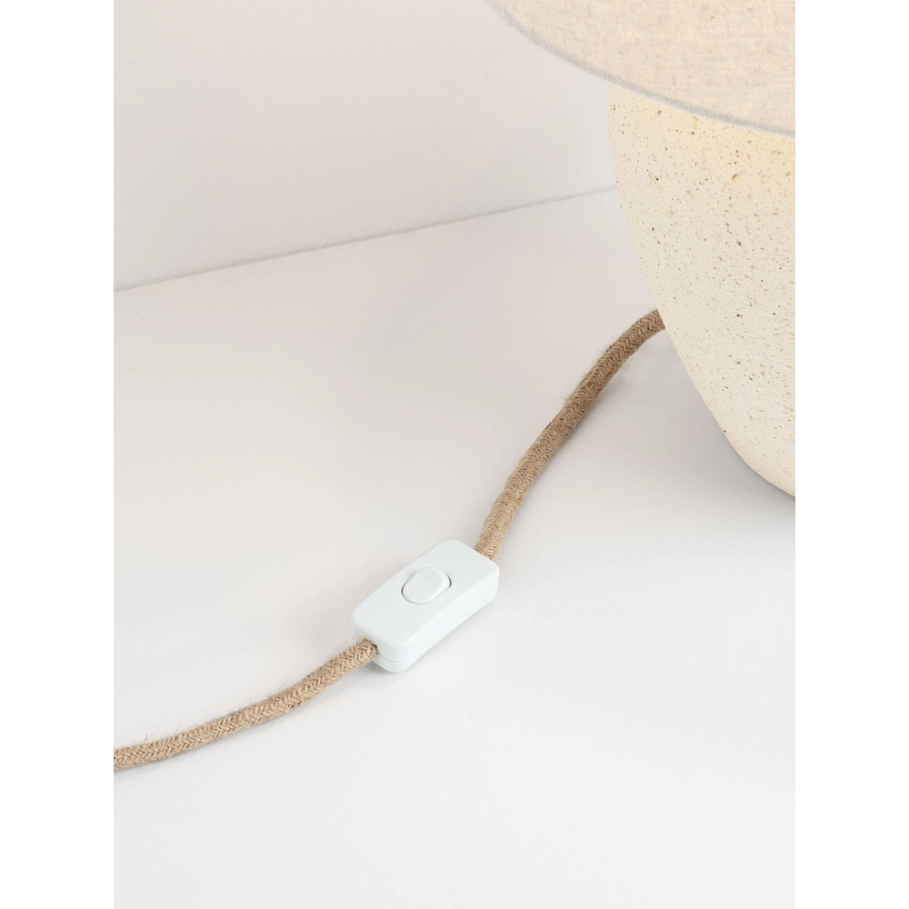Japandi-Tischlampe Tero Beige Lyora 5212017494023