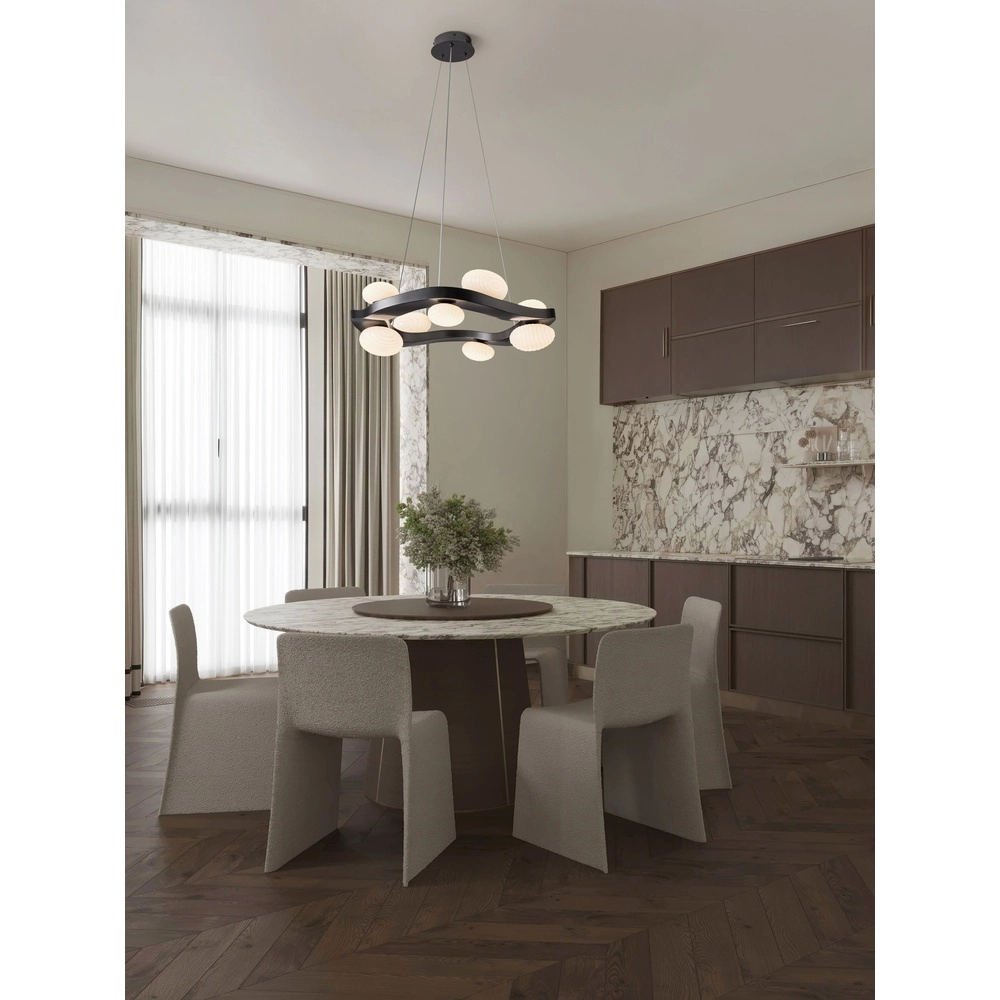 Design-Pendellampe Severo Schwarz-Weiß
