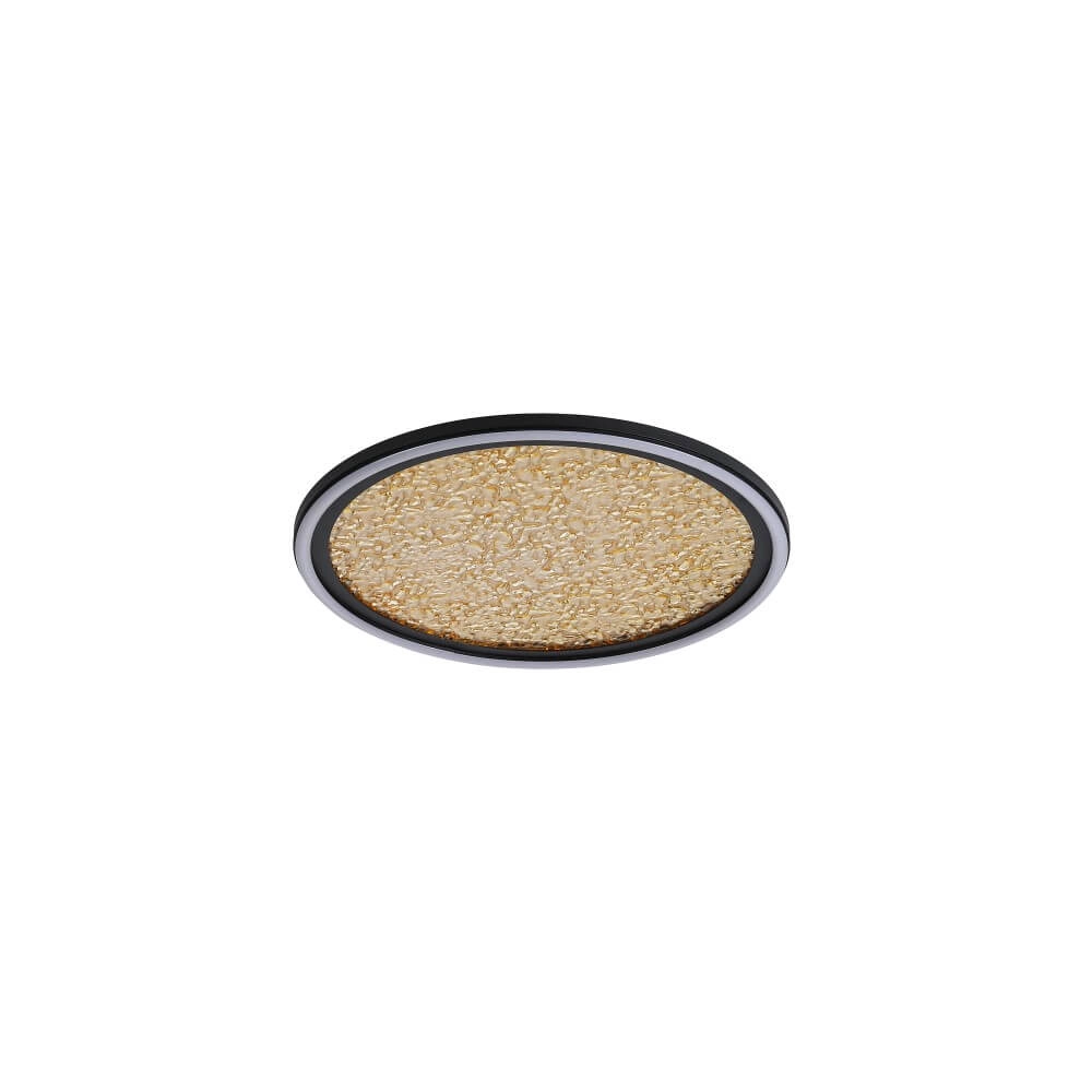 Design-Deckenleuchte Luna Ø 40cm schwarz mit gold Searchlight 5053423273815