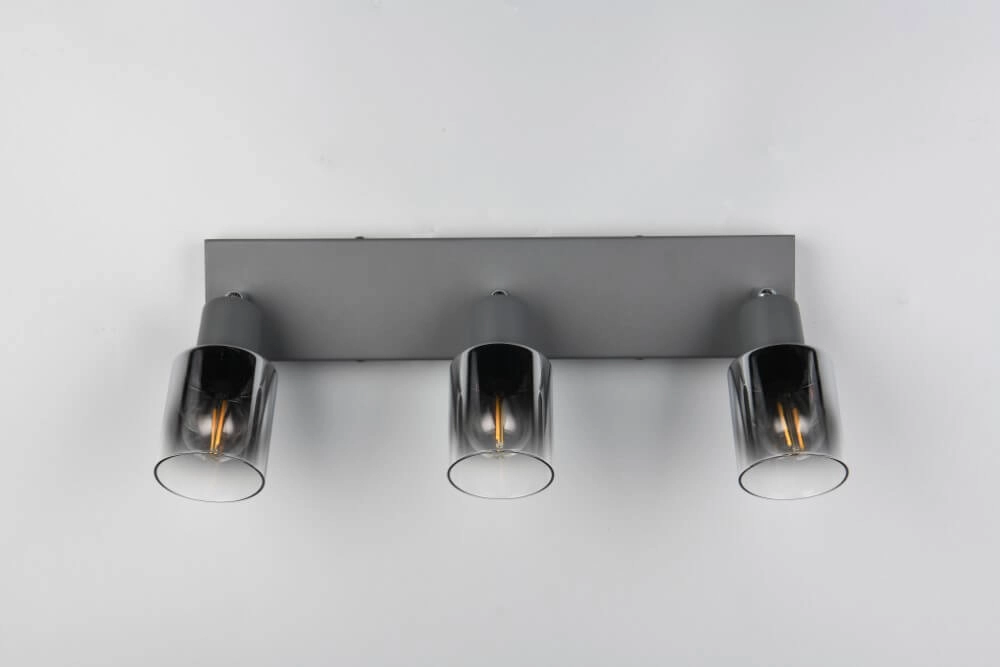 Deckenleuchte mit 3 Leuchten Cadiz Schwarz Trio 4017807615777