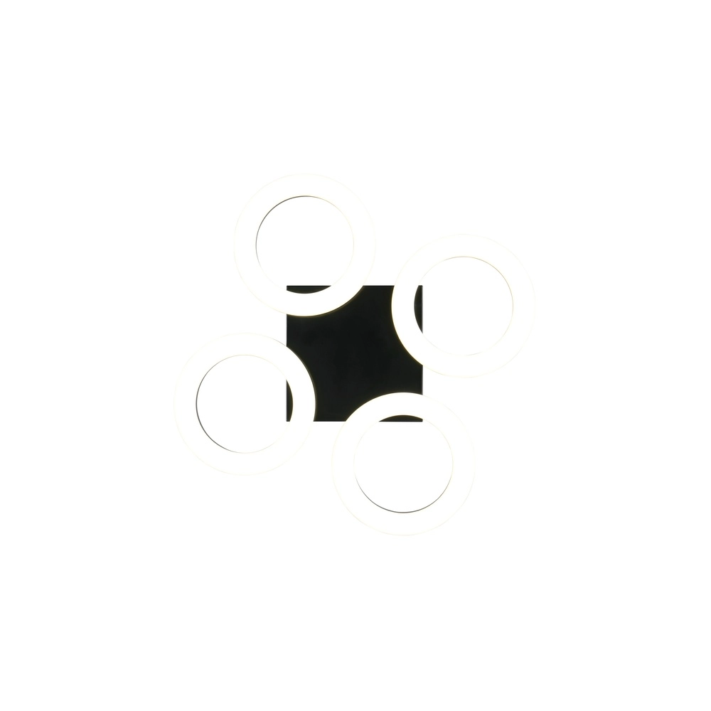 Design-Deckenlampe Cemi Schwarze Runde Trio 4017807704372