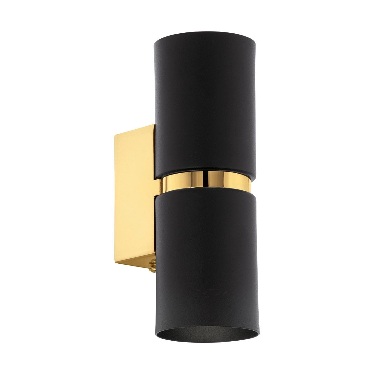 LED-Wandleuchte Passa Up - Down schwarz mit gold