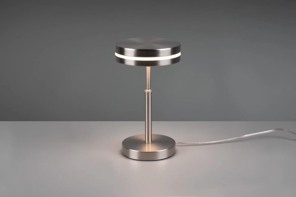 Tischlampe Franklin 25 cm Edelstahl Trio 4017807510140