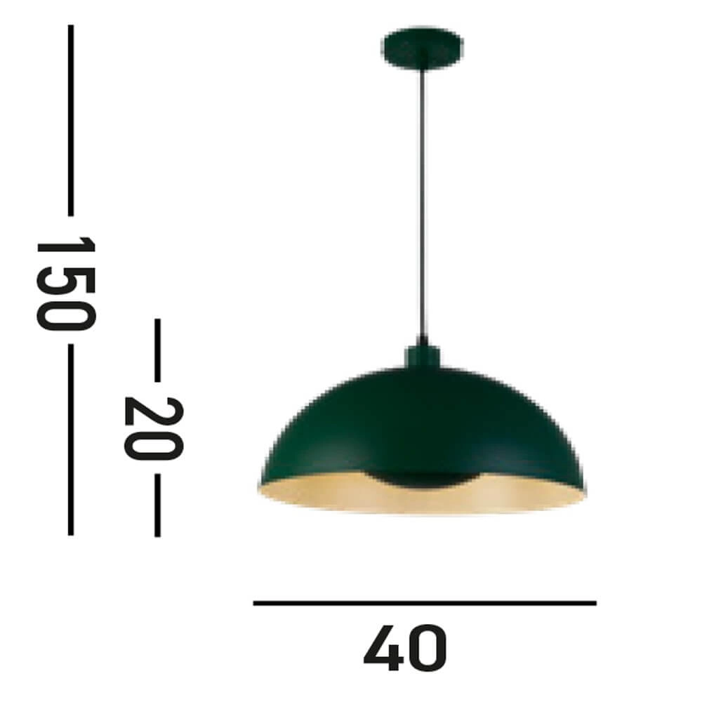 Grüne Pendelleuchte Mars Schirm 20cm hoch Searchlight 5053423274270