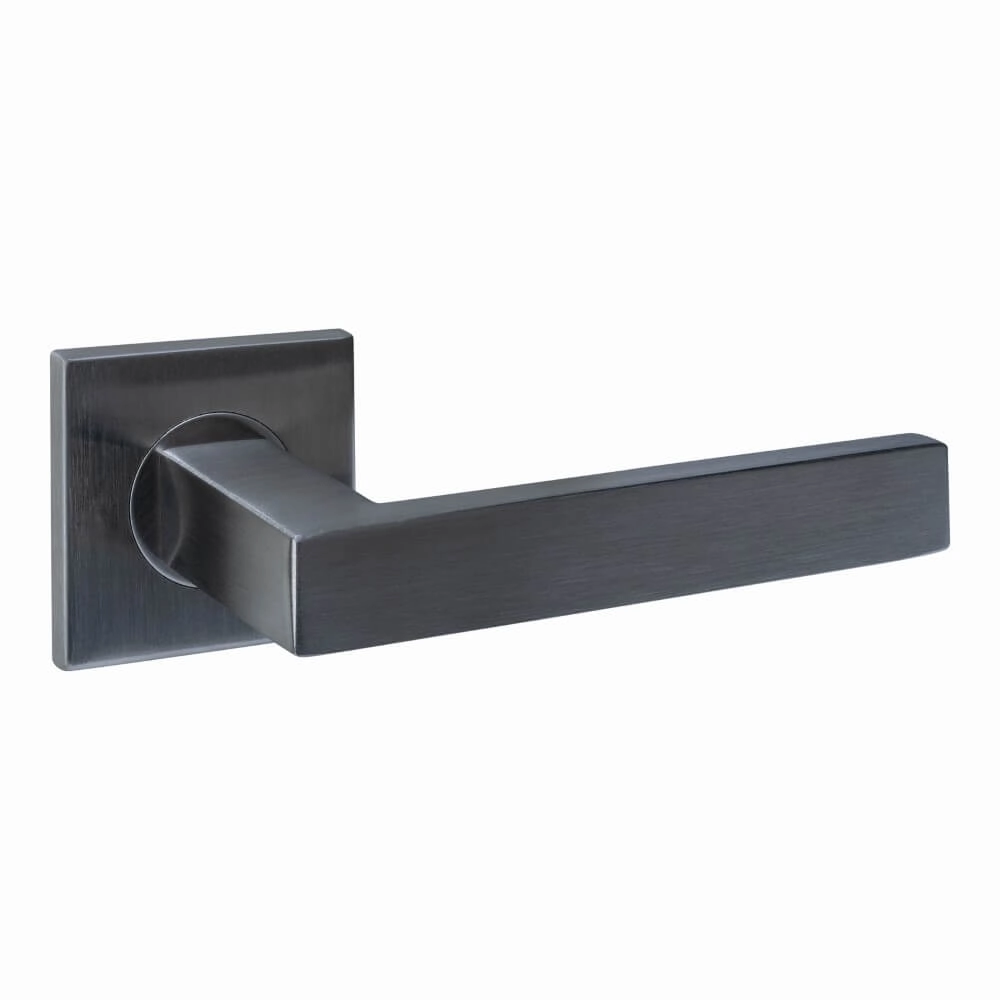 Türklinke Q 05 auf quadratischer Rosette anthrazit Intersteel 8714186695524