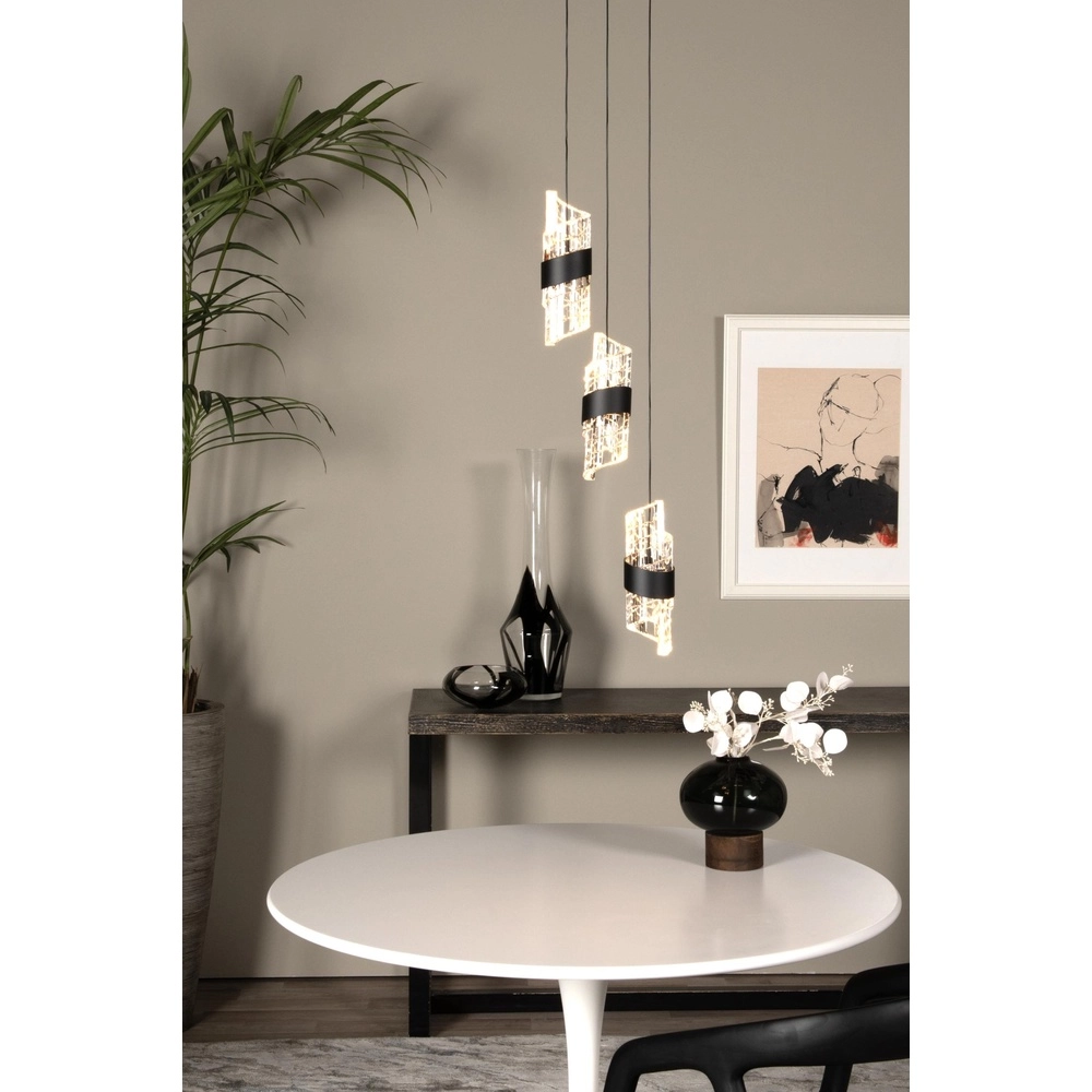Design-Pendellampe Kligande 3-Licht Schwarz Lucide 5411212134615
