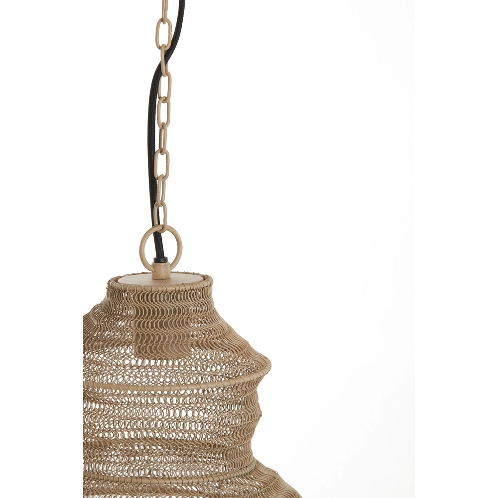 Metallnetz-Pendellampe Nakisha Ø 40cm – Sand Light & Living 8717807695033