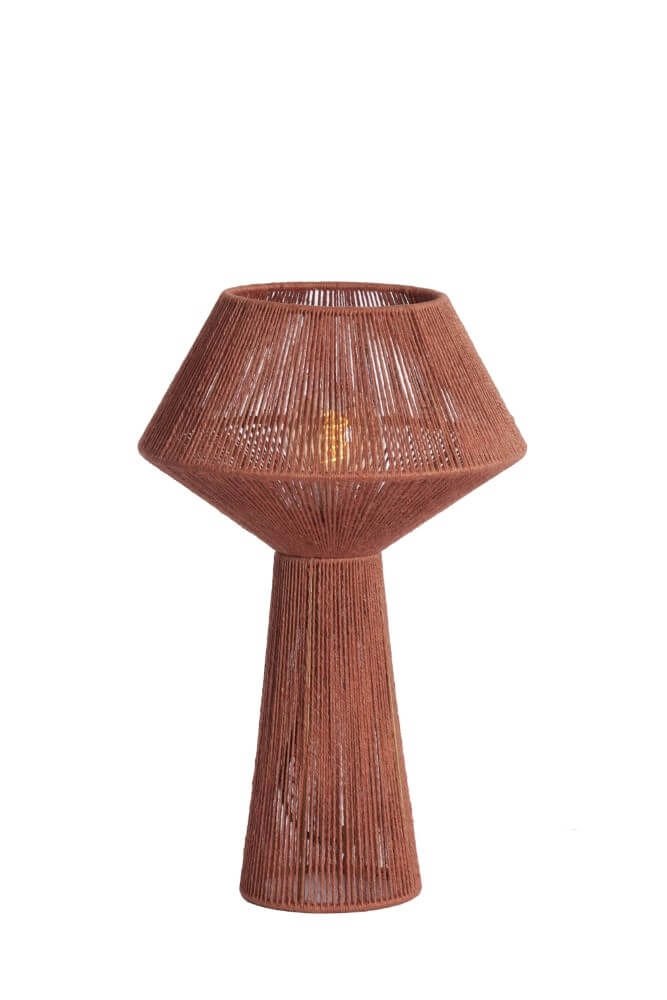Rote Tischlampe Fugia Ø 30cm