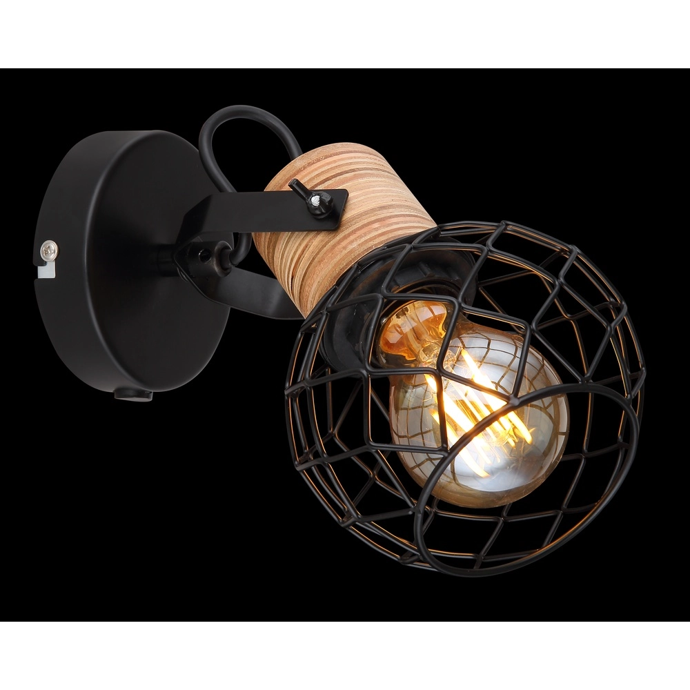 Wandlampe Lacky Schwarz Globo 9007371429356