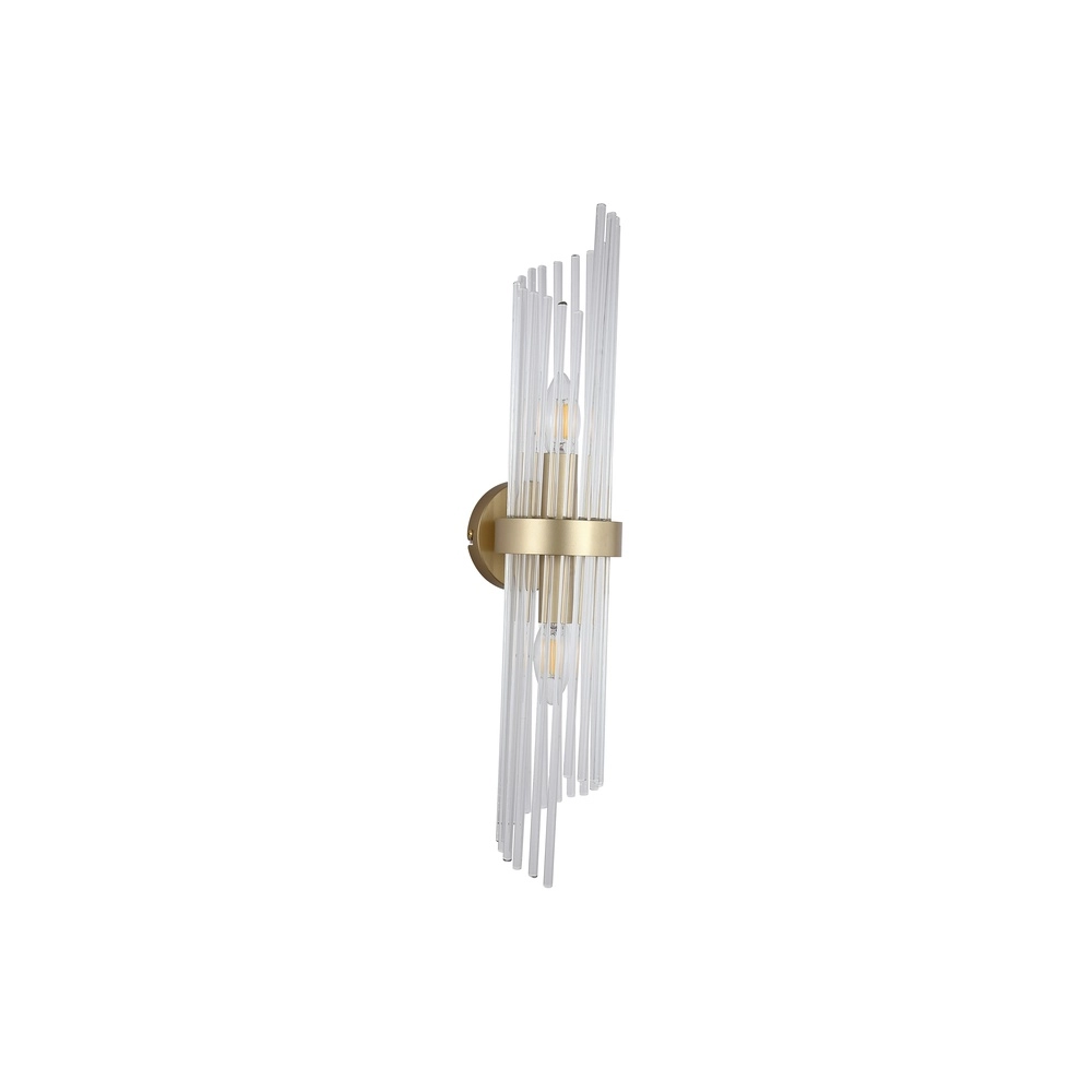 Wandleuchte Lara Gold mit Klarglas Searchlight 5053423301488