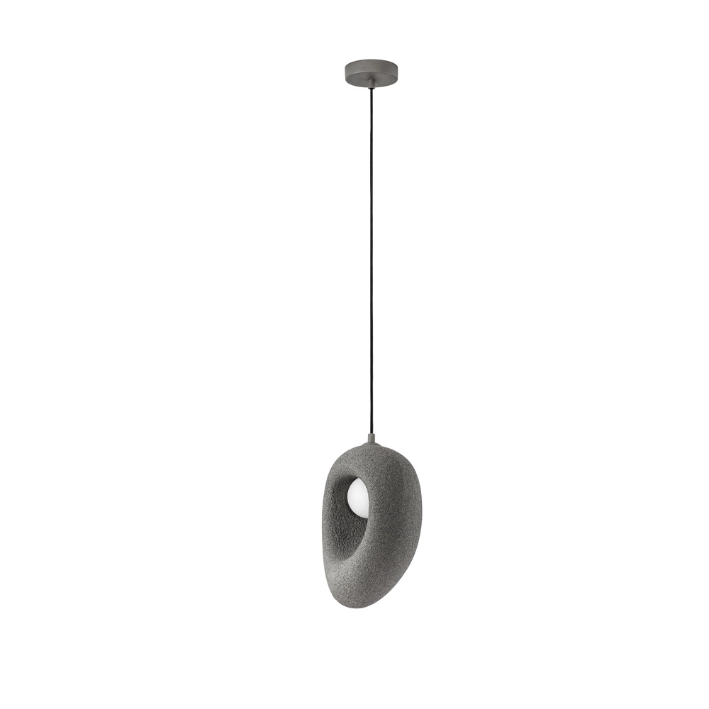 Natürliche Pendelleuchte Tempus grau 30cm Lyora 5212017476838
