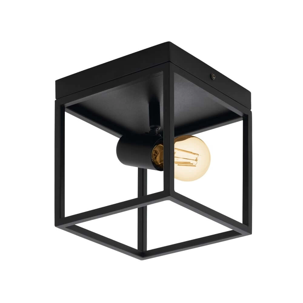 Schwarze Deckenlampe Silentina 1-Licht Eglo 9002759983314