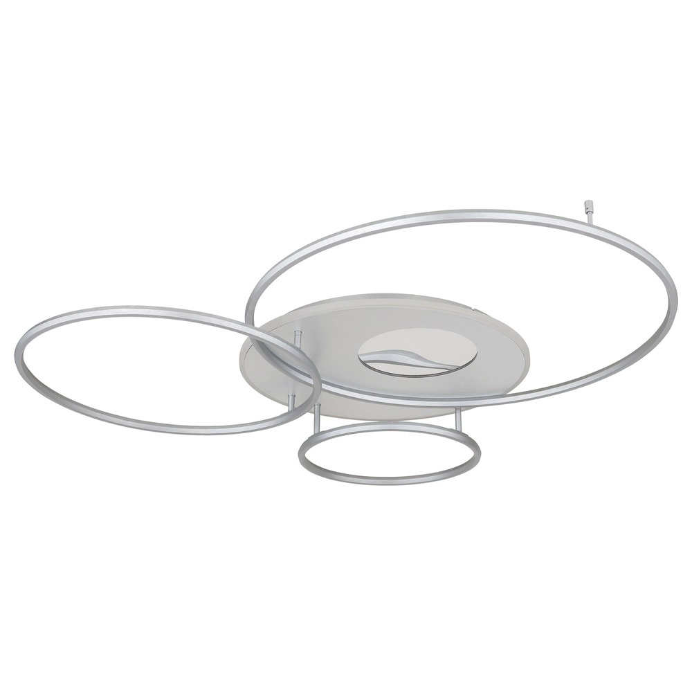 Deckenlampe Invertina Silbergrau 126 cm Globo 9007371450015
