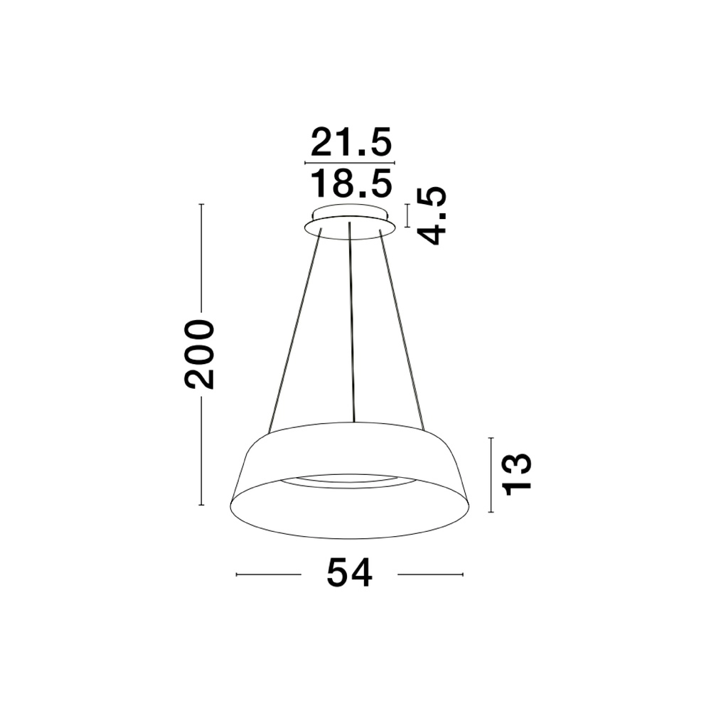 Pendelleuchte Alba weiß Ø 54cm Lyora 5212017439024