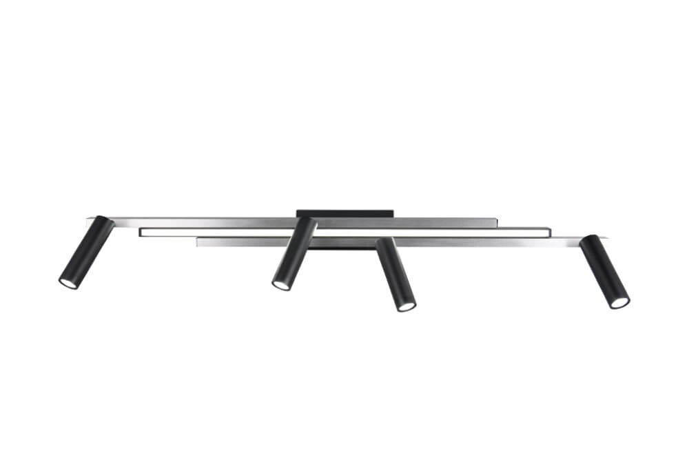 4-flammiger LED-Spot Zeno Metall mit Schwarz Trio 4017807614619