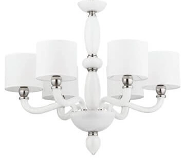 Weißer Kronleuchter Newport Ø 68cm Lyora 5903139815697