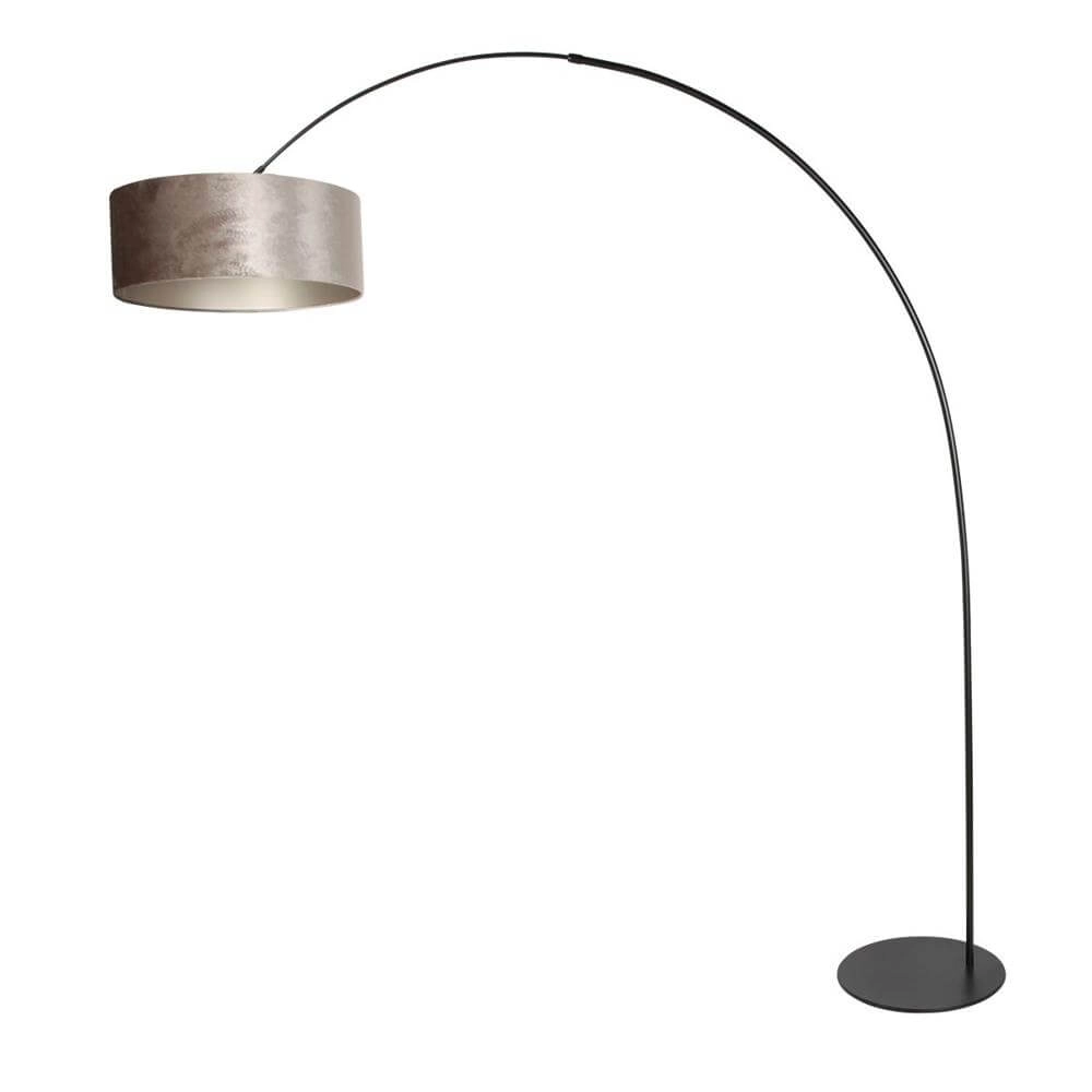 Stehlampe Curve schwarz mit Grauton Ø 50cm Steinhauer 8712746179446