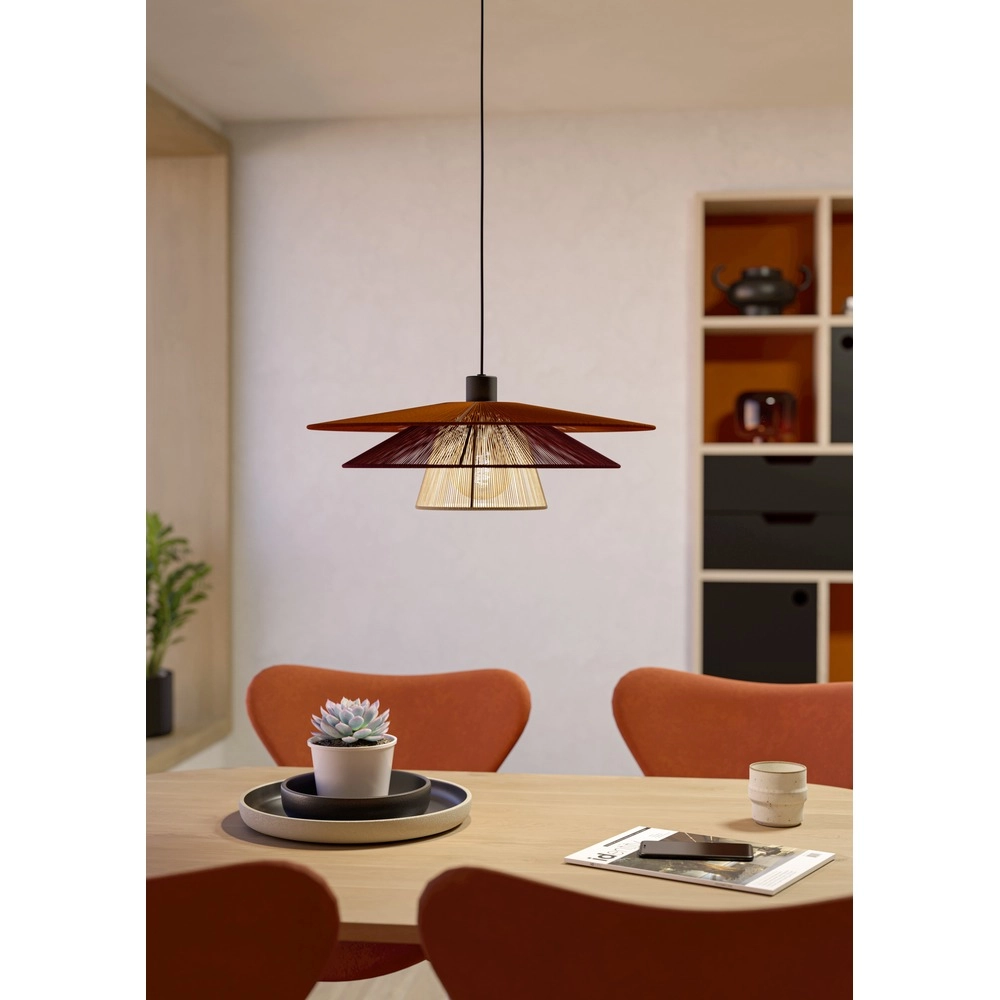 Draht-Pendellampe Pignona Ø 50 cm gefärbt Eglo 9008606391158