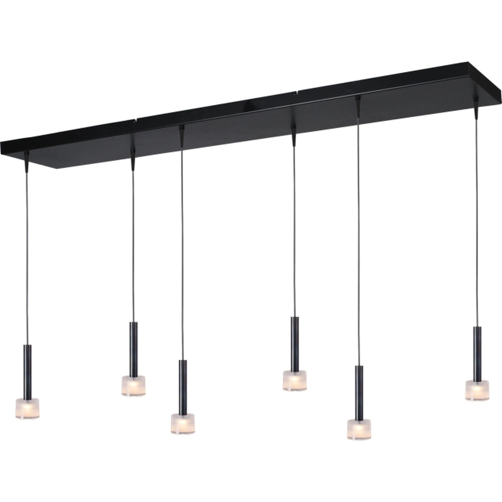 6-Licht Pendellampe Fabro LED – Gesprenkeltes Öl