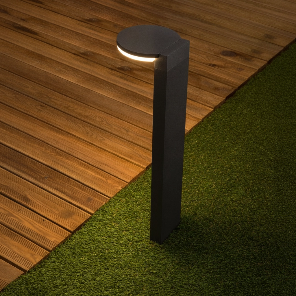Design-Gartenleuchte Posen grau