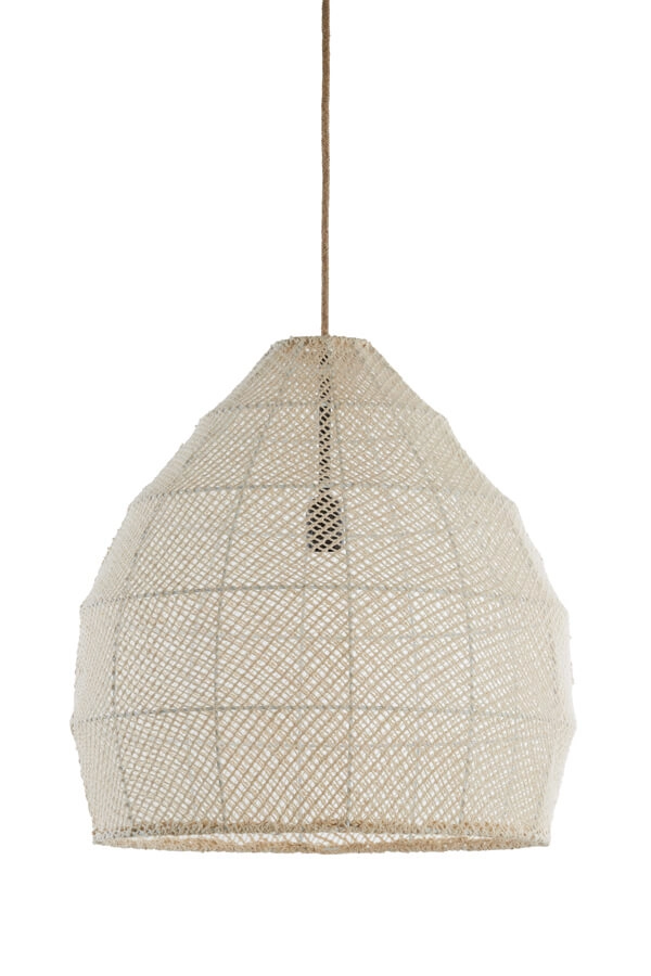 Japandi Pendelleuchte Makassar creme Ø 50cm Light & Living 8717807706456