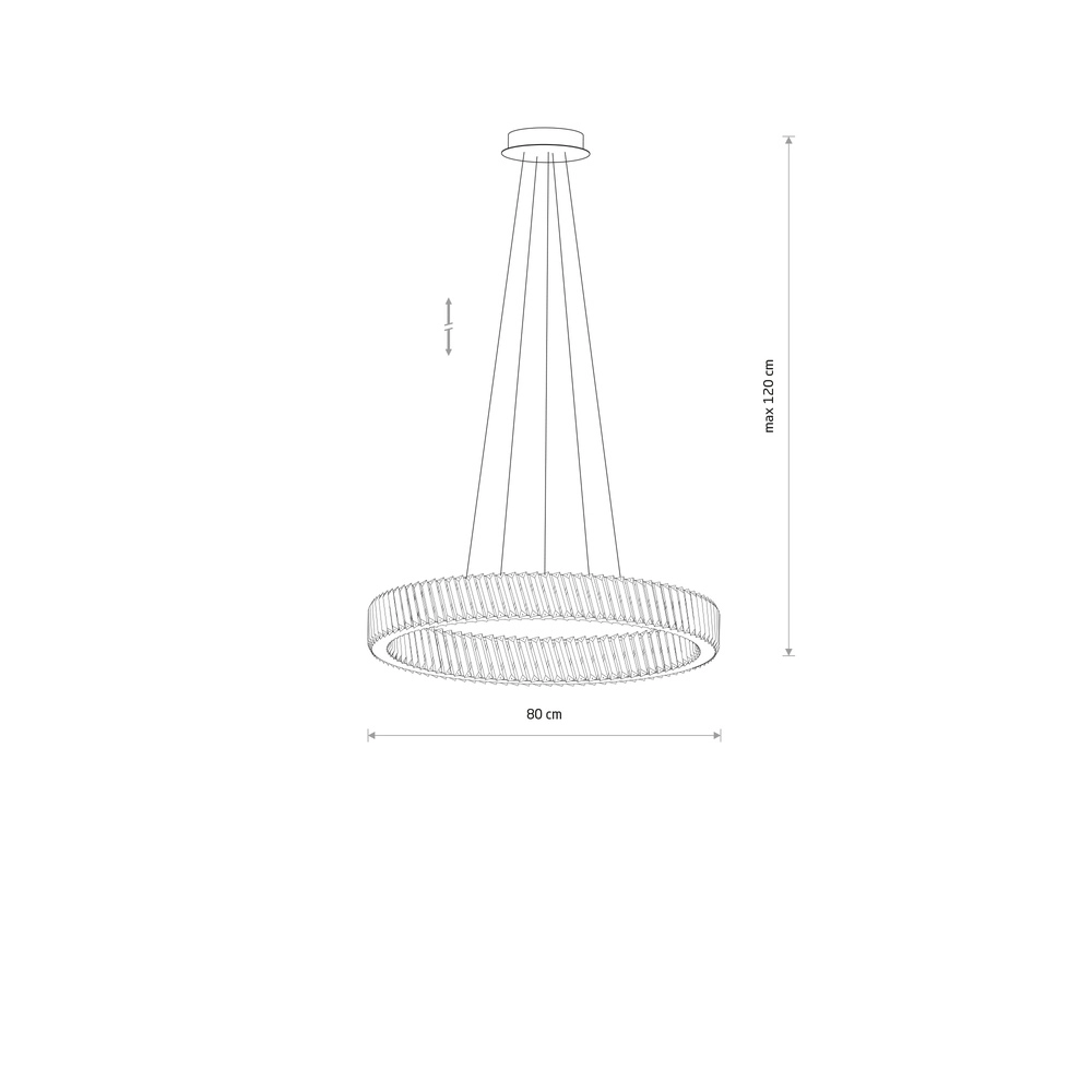 Kronleuchter Luxora Led Ø 80 cm Kristall Lyora 5903139117067