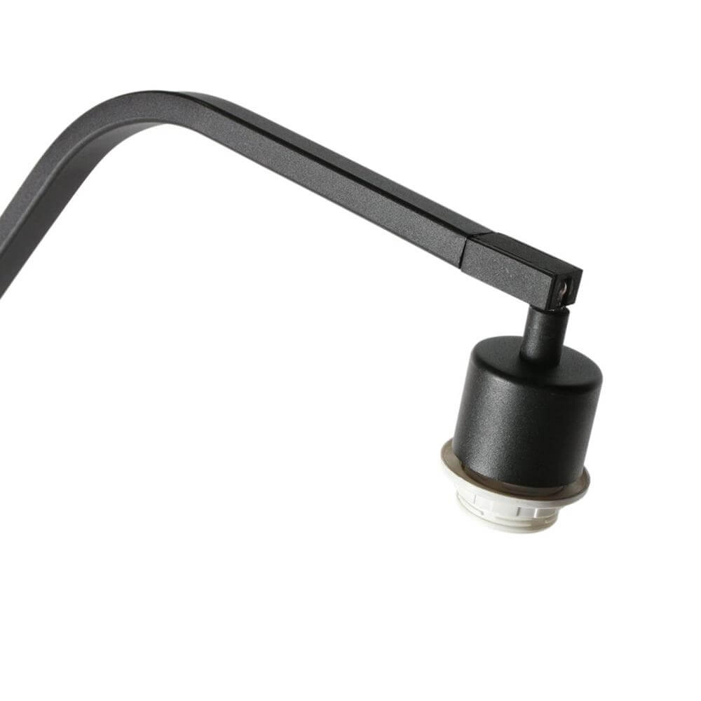 Stehlampe Zig-Zag schwarz mit Bambusschirm Ø 50cm Steinhauer 8712746179316
