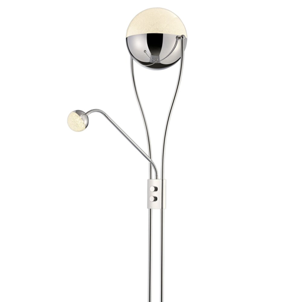 LED Standleuchte Chris 2-leichter 180 cm chrom Trio 4017807336795