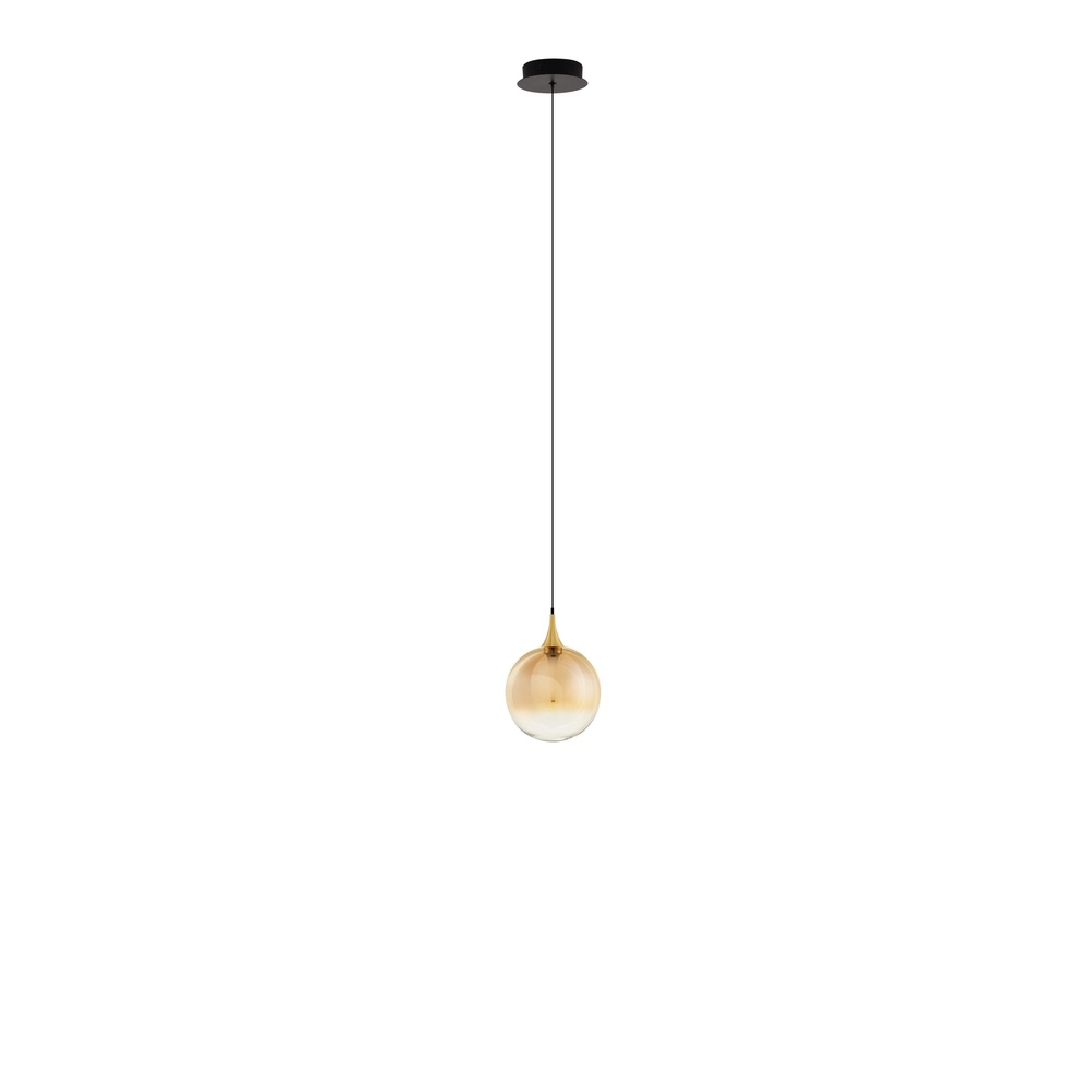 Pendelleuchte Orenda Einzelnes Braunglas Lyora 5212017477613