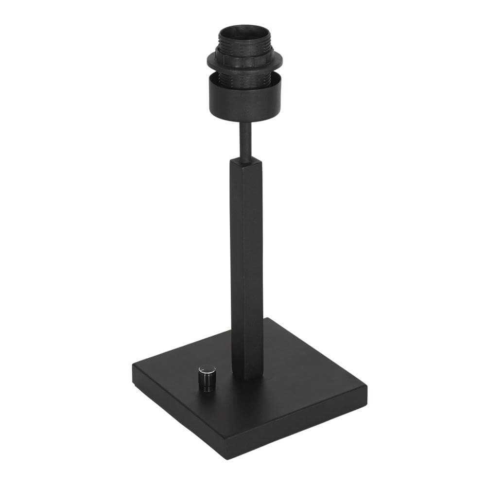 Tischlampe Stang schwarz mit Bambusschirm Steinhauer 8712746172065