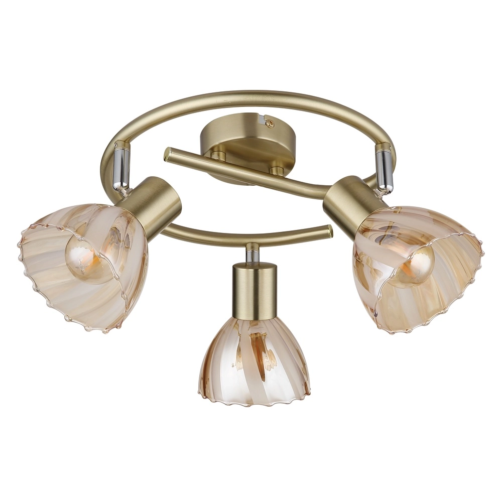 Deckenlampe 3-Leuchten Zachery Gold Globo 9007371528509
