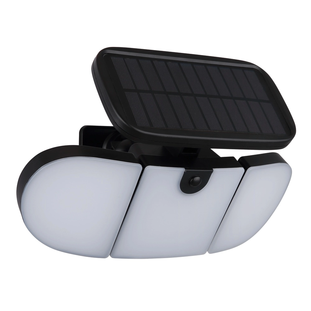 Schwarze Wandlampe Torqen Solarenergie Globo 9007371459063
