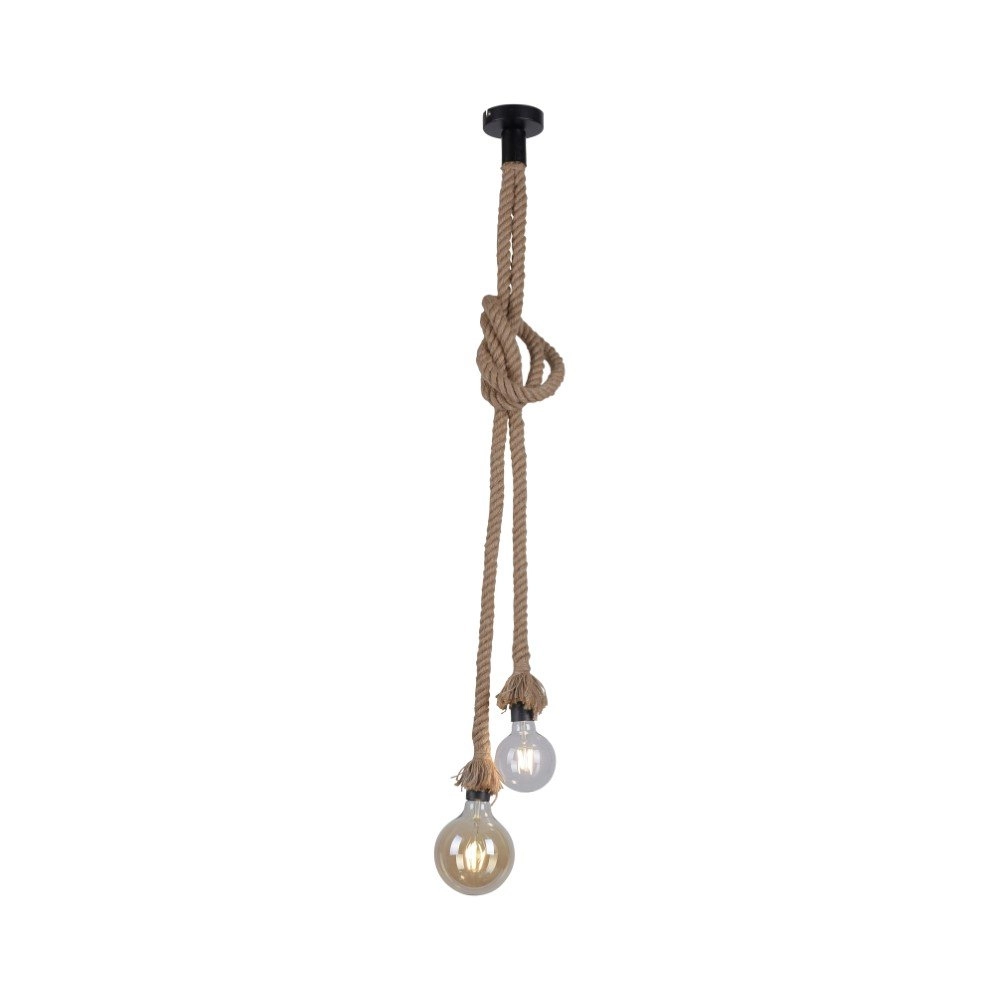 Seil Pendelleuchte Rope 2-Licht Just Light 4043689963125