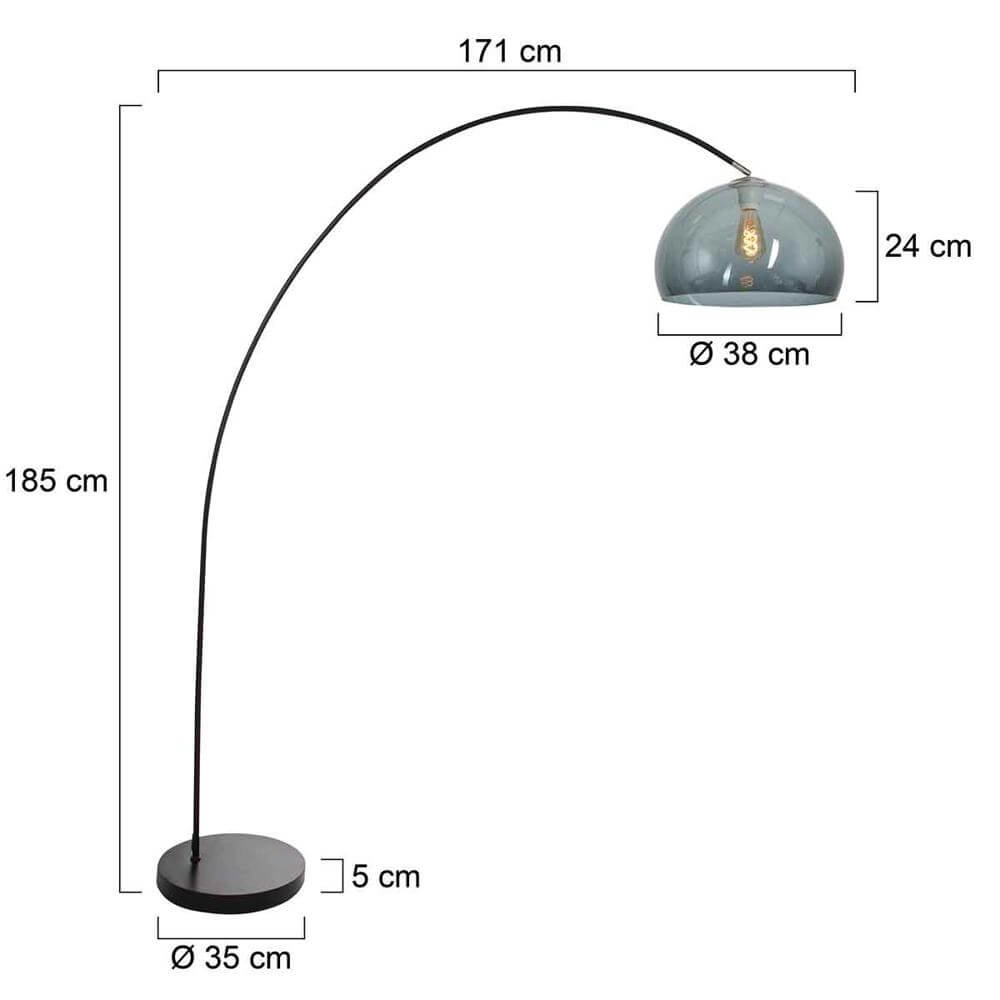 Bogenlampe Solva mit Rauchglas Steinhauer 8712746174816