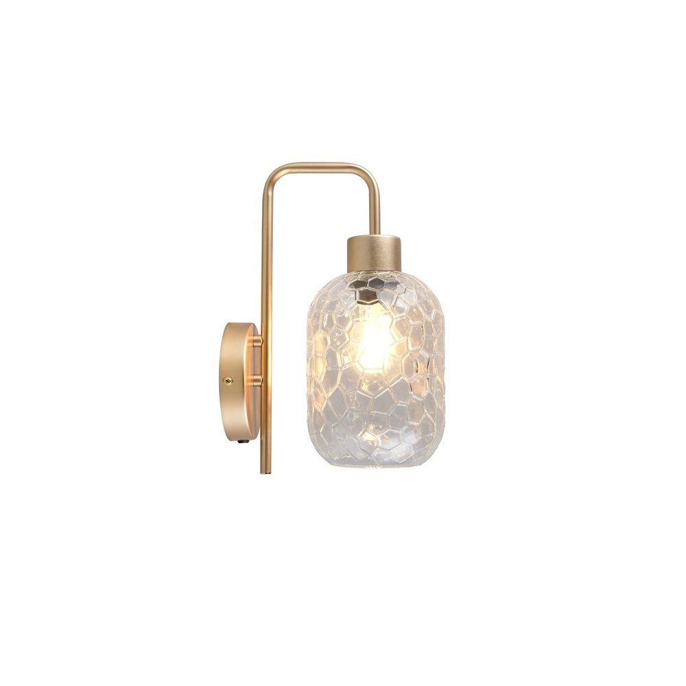 Wandlampe Emelie Gold mit Rauchglas Trio 4017807702583