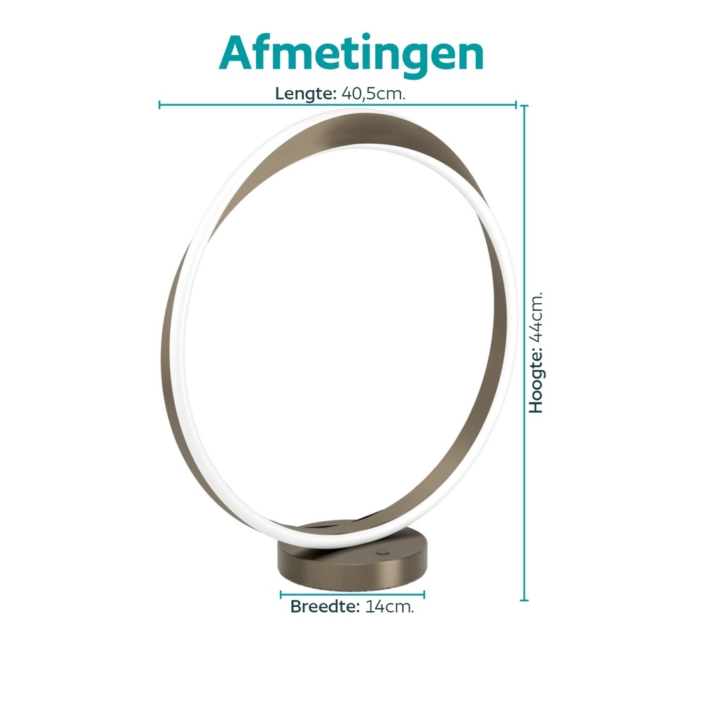 Design-Tischlampe Camerota Dark Bronze Eglo 9008606391257