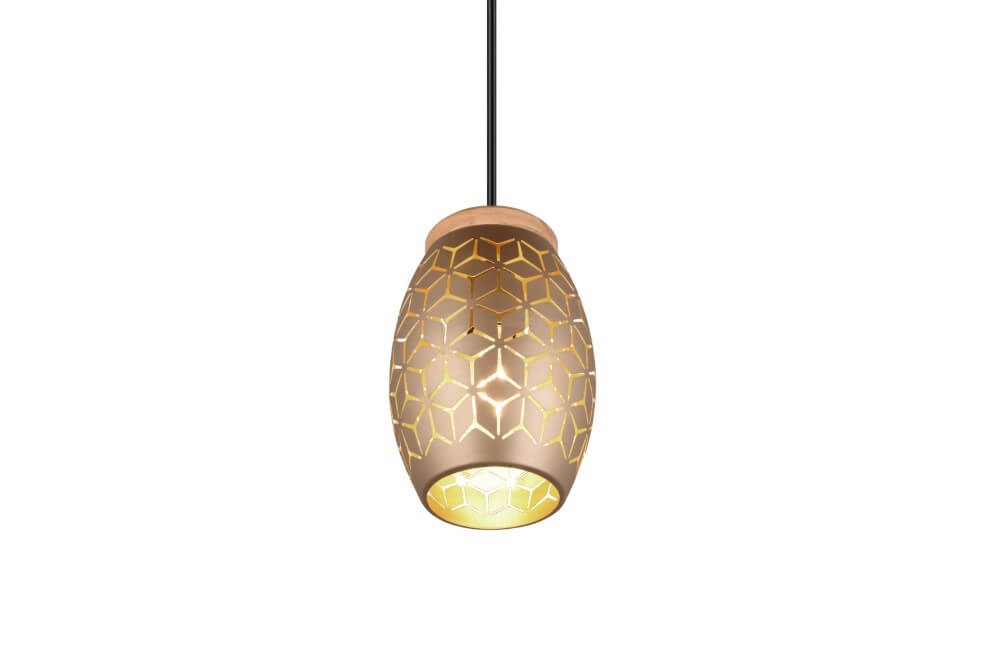 Braune Hängelampe Bidar Design Trio 4017807579024