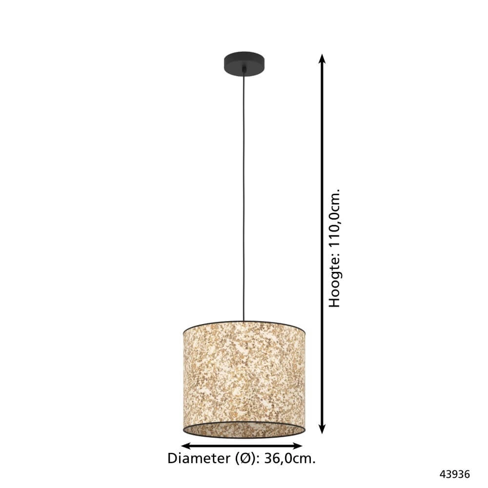Natürliche Hängelampe Butterburn Ø 38cm Eglo 9002759439361